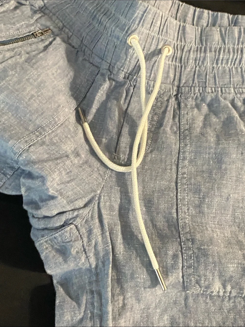 Athleta Light Blue Drawstring Jogger Pants